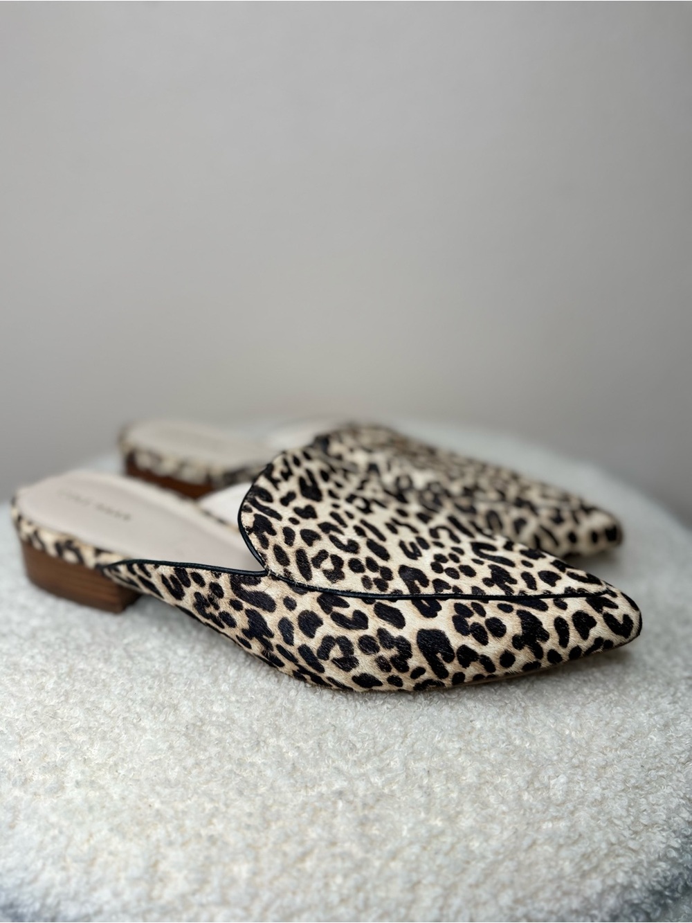 Cole Haan Piper Hair on Hide Cheetah Mule Loafers size 11